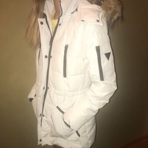 GUESS Parks winter coat size small white